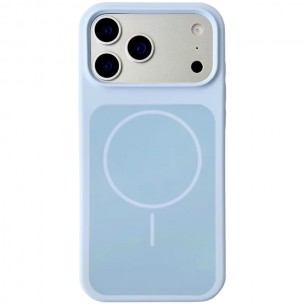 Чехол Silk Duo Color (AA) NO LOGO with Magnetic Fit для Apple iPhone 17 Pro Max (6.9") Sky Blue