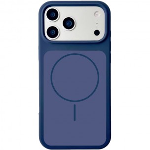 Чехол Silk Duo Color (AA) NO LOGO with Magnetic Fit для Apple iPhone 17 Pro Max (6.9") Midnight Blue