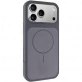 Чехол-накладка для iPhone 18 Pro Max / 17 Pro Max Epik Silk Duo Color (AA) No Logo Magnetic Fit, Силикон, Серый / Gray