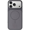 Чохол-накладка для iPhone 18 Pro Max / 17 Pro Max Epik Silk Duo Color (AA) No Logo Magnetic Fit, Силікон, Сірий / Gray