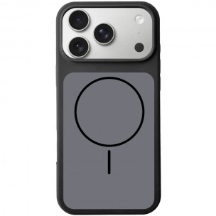 Чехол Silk Duo Color (AA) NO LOGO with Magnetic Fit для Apple iPhone 17 Pro Max (6.9") Black