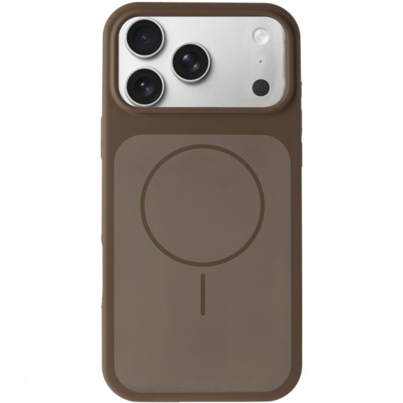 Чохол-накладка для iPhone 18 Pro Max / 17 Pro Max Epik Silk Duo Color (AA) No Logo Magnetic Fit, Силікон, Коричневий / Brown - зображення 1 