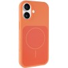 Чохол Silk Duo Color (AA) NO LOGO with Magnetic Fit для Apple iPhone 17 (6.3") Orange