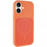 Чехол Silk Duo Color (AA) NO LOGO with Magnetic Fit для Apple iPhone 17 (6.3") Orange