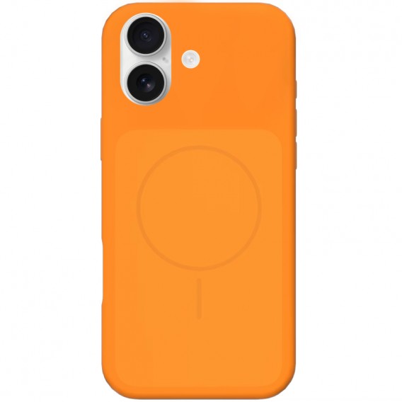 Чохол Silk Duo Color (AA) NO LOGO with Magnetic Fit для Apple iPhone 17 (6.3") Orange