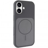 Чехол Silk Duo Color (AA) NO LOGO with Magnetic Fit для Apple iPhone 17 (6.3") Gray
