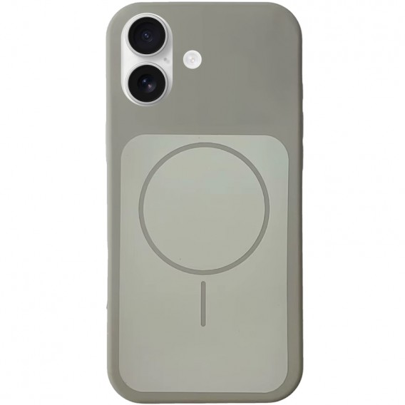 Чохол Silk Duo Color (AA) NO LOGO with Magnetic Fit для Apple iPhone 17 (6.3") Gray