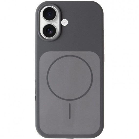 Чохол Silk Duo Color (AA) NO LOGO with Magnetic Fit для Apple iPhone 17 (6.3") Gray