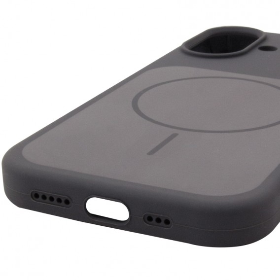 Чохол Silk Duo Color (AA) NO LOGO with Magnetic Fit для Apple iPhone 17 (6.3") Gray