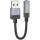 Аудіоадаптер Hoco UPA32D Clever USB-A - 3,5 мм, чорний