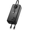 Портативний ЗП Power Bank Hoco J132B Sabio 22.5W+PD20W with 3 cables 30000 mAh Black
