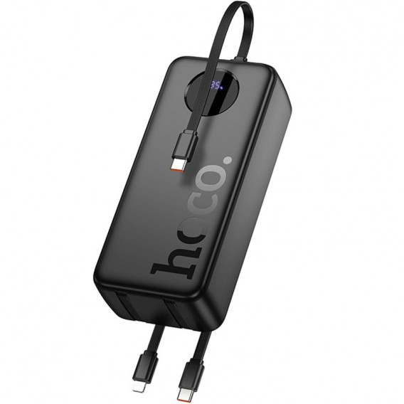 Портативний ЗП Power Bank Hoco J132B Sabio 22.5W+PD20W with 3 cables 30000 mAh Black Портативний ЗП Power Bank Hoco J132B Sabio 22.5W+PD20W with 3 cables 30000 mAh Black