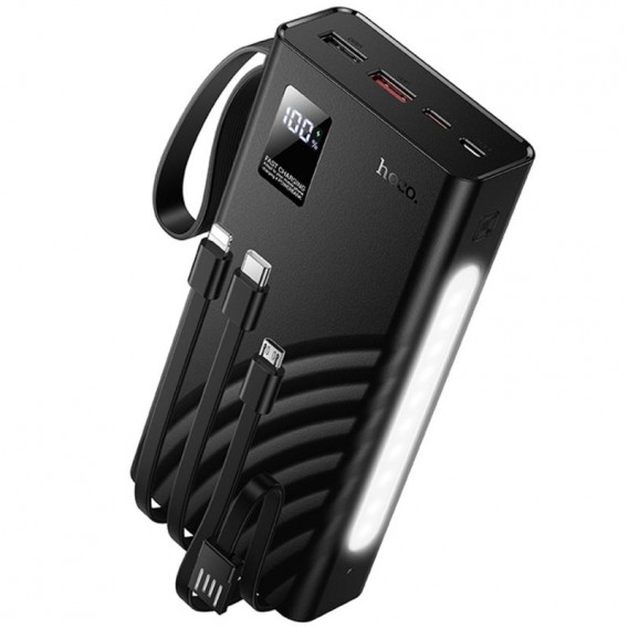 Портативний ЗП Power Bank Hoco J155 Shine 22.5W+PD20W with 4 cables 20000 mAh Black