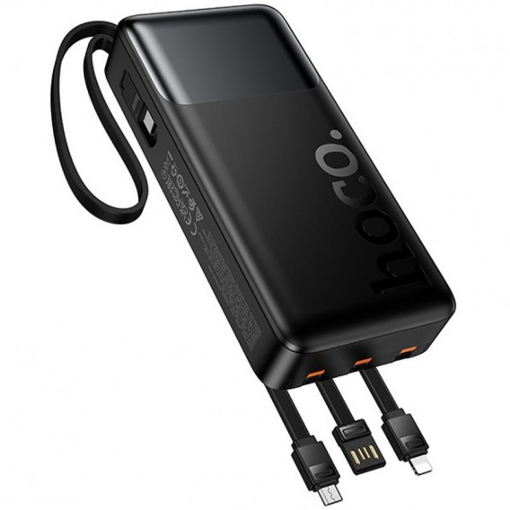 Портативний ЗП Power Bank Hoco J156A Founder 22.5W+PD20W with 4 cables 20000 mAh Black Портативний ЗП Power Bank Hoco J156A Founder 22.5W+PD20W with 4 cables 20000 mAh Black