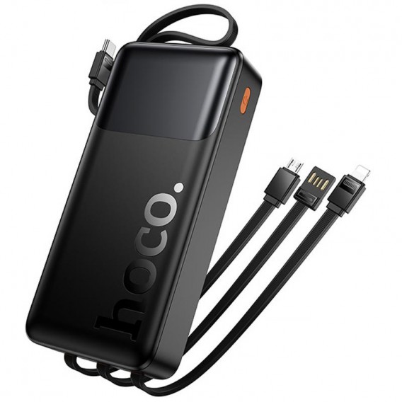 Портативний ЗП Power Bank Hoco J156A Founder 22.5W+PD20W with 4 cables 20000 mAh Black Портативний ЗП Power Bank Hoco J156A Founder 22.5W+PD20W with 4 cables 20000 mAh Black