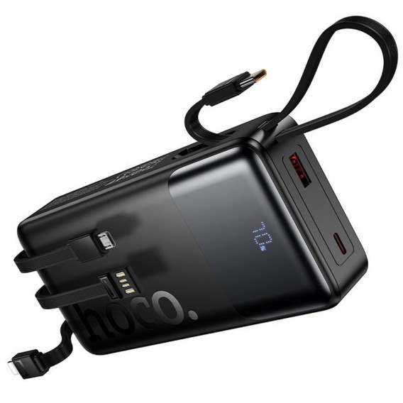 Портативний ЗП Power Bank Hoco J156A Founder 22.5W+PD20W with 4 cables 20000 mAh Black Портативний ЗП Power Bank Hoco J156A Founder 22.5W+PD20W with 4 cables 20000 mAh Black