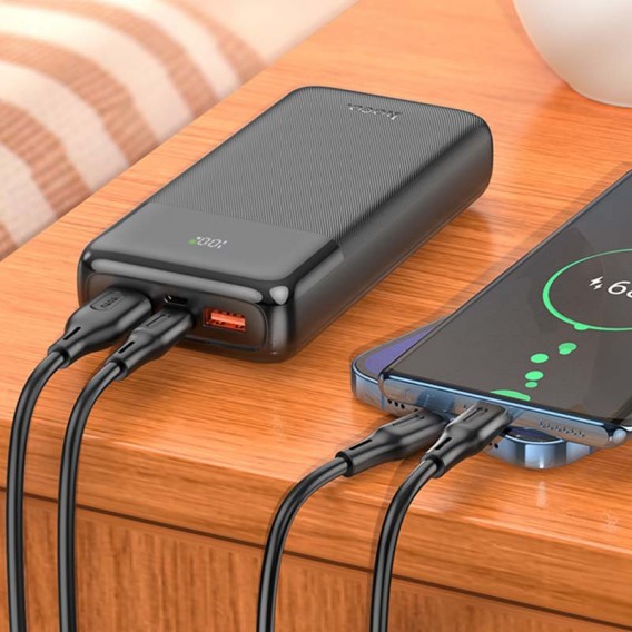 Портативний ЗП Power Bank Hoco J121A Fast 22.5W+PD20W 20000 mAh Black Портативний ЗП Power Bank Hoco J121A Fast 22.5W+PD20W 20000 mAh Black