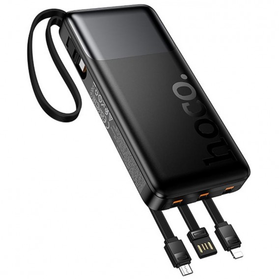 Портативний ЗП Power Bank Hoco J156 Founder 22.5W+PD20W with 4 cables 10000 mAh Black Портативний ЗП Power Bank Hoco J156 Founder 22.5W+PD20W with 4 cables 10000 mAh Black