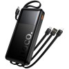 Портативний ЗП Power Bank Hoco J156 Founder 22.5W+PD20W with 4 cables 10000 mAh Black