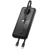 Портативний ЗП Power Bank Hoco J132 Sabio 22.5W+PD20W with 3 cables 10000 mAh Black