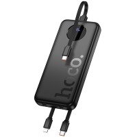 Портативний ЗП Power Bank Hoco J132 Sabio 22.5W+PD20W with 3 cables 10000 mAh Black Портативний ЗП Power Bank Hoco J132 Sabio 22.5W+PD20W with 3 cables 10000 mAh Black