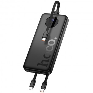 Портативний ЗП Power Bank Hoco J132 Sabio 22.5W+PD20W with 3 cables 10000 mAh Black Портативний ЗП Power Bank Hoco J132 Sabio 22.5W+PD20W with 3 cables 10000 mAh Black