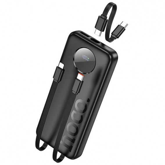 Портативний ЗП Power Bank Hoco J132 Sabio 22.5W+PD20W with 3 cables 10000 mAh Black Портативний ЗП Power Bank Hoco J132 Sabio 22.5W+PD20W with 3 cables 10000 mAh Black