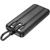 Портативний ЗП Power Bank Hoco J132 Sabio 22.5W+PD20W with 3 cables 10000 mAh Black