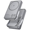 Портативний ЗП Power Bank Hoco Q36A Sunlight magnetic suction+holder PD20W з БЗП 10000 mAh Metal grey