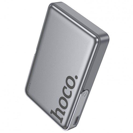 Портативний ЗП Power Bank Hoco Q36A Sunlight magnetic suction+holder PD20W з БЗП 10000 mAh Metal grey Портативний ЗП Power Bank Hoco Q36A Sunlight magnetic suction+holder PD20W з БЗП 10000 mAh Metal grey