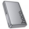 Портативний ЗП Power Bank Hoco Q36A Sunlight magnetic suction+holder PD20W з БЗП 10000 mAh Metal grey