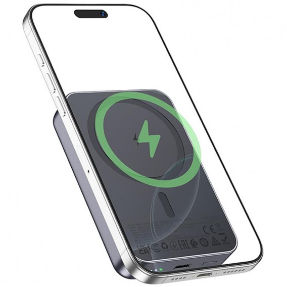 Портативний ЗП Power Bank Hoco J160A Original PD20W з БЗП 10000 mAh Metal gray Портативний ЗП Power Bank Hoco J160A Original PD20W з БЗП 10000 mAh Metal gray