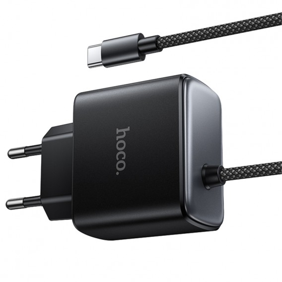 МЗП Hoco C163A New PD25W (1USB-C) + встроенный кабель Type-C Black МЗП Hoco C163A New PD25W (1USB-C) + встроенный кабель Type-C Black