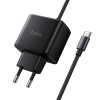 МЗП Hoco C163A New PD25W (1USB-C) + встроенный кабель Type-C Black
