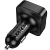 АЗП FM модулятор Hoco E87 Delta 35W (1USB-A/1C) Black