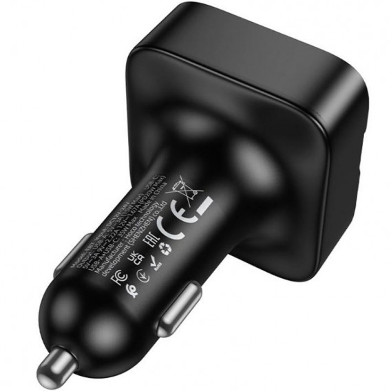 АЗП FM модулятор Hoco E87 Delta 35W (1USB-A/1C) Black АЗП FM модулятор Hoco E87 Delta 35W (1USB-A/1C) Black