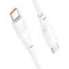 Дата кабель Hoco X93 Force Type-C to Type-C 100W (2m) White