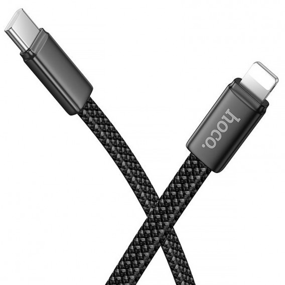 Дата кабель Hoco X125 Exceso Type-C to Lightning 30W (1m) Black Дата кабель Hoco X125 Exceso Type-C to Lightning 30W (1m) Black