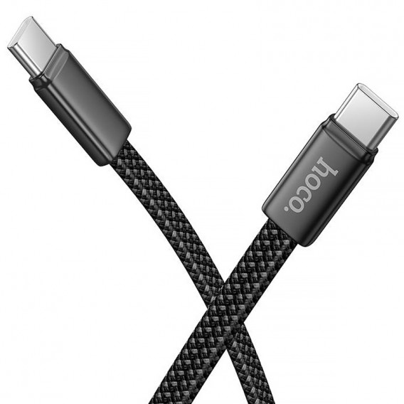Дата кабель Hoco X125 Exceso Type-C to Type-C 60W (1m) Black