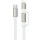 Дата кабель Hoco X125 Surplus 2in1 Type-C to Lightning/Type-C 60W (1m) White