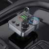 АЗП FM модулятор Hoco E86 Alegria PD30W+QC3.0 48W (2USB-A/1C) Black