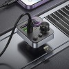 АЗП FM модулятор Hoco E86 Alegria PD30W+QC3.0 48W (2USB-A/1C) Black