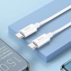 Дата кабель Hoco X87 Magic Type-C to Type-C PD 60W (1m) White