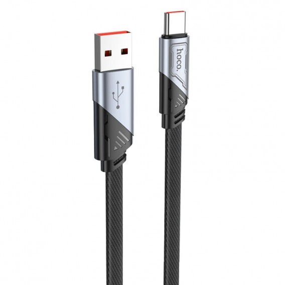 Дата кабель Hoco U119 Machine charging data USB to Type-C 5A (1.2m) Black