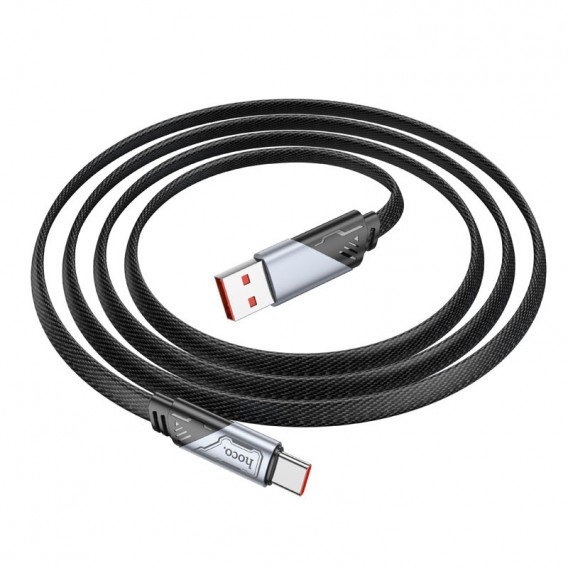 Дата кабель Hoco U119 Machine charging data USB to Type-C 5A (1.2m) Black Дата кабель Hoco U119 Machine charging data USB to Type-C 5A (1.2m) Black