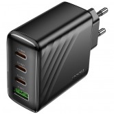 Сетевое зарядное устройство Hoco CS27A Supply 67 W, 3 x USB-C + USB-A, черное