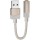Аудіоадаптер Hoco UPA32D Clever USB-A - 3.5 мм, золотий