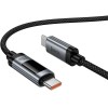 Дата кабель Hoco U148 Lord with display Type-C to Type-C 240W (1.2m) Black