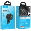 АЗП FM модулятор Hoco E82 Guerrero PD30W+QC3.0 (2USB-A/1C) Black