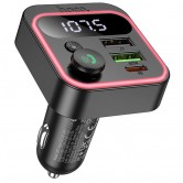 Автомобільний FM-трансмітер Hoco E85 Tiger 38 W PD20W/QC3.0, чорний